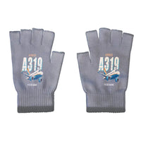 Thumbnail for Airbus A319neo - Gloves - Cut - Cartoon + Name - Gray