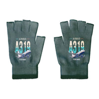 Thumbnail for Airbus A319neo - Gloves - Cut - Original + Name - Dark Green