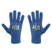 Thumbnail for Airbus A319neo - Gloves - Full - Cartoon - Blue