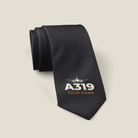 Thumbnail for Airbus A319neo - Heritage + Name - Tie - Black