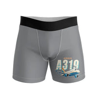 Thumbnail for Airbus A319neo - Men Boxers - Cartoon - Gray