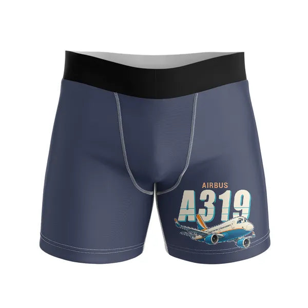 Airbus A319neo - Men Boxers - Cartoon - Navy Blue