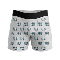 Thumbnail for Airbus A319neo - Men Boxers - Original Pattern - Light Gray