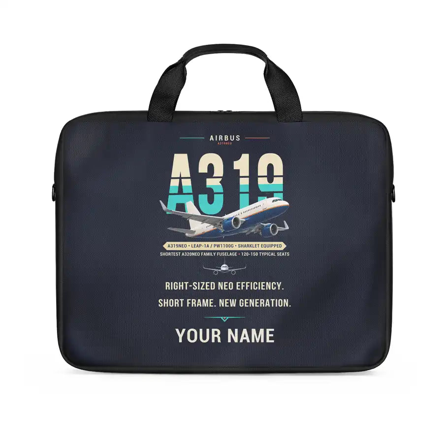 Airbus A319neo - Original + Name - Laptop Bag