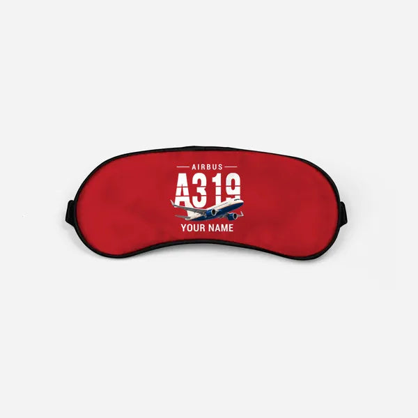 Airbus A319neo - Original + Name - Sleep Mask - Red