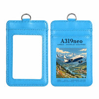 Thumbnail for Airbus A319neo - Poster - ID Card Holder - Blue
