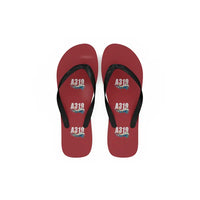 Thumbnail for Airbus A319neo - Slippers - Flip Flops - Cartoon Pattern - Red