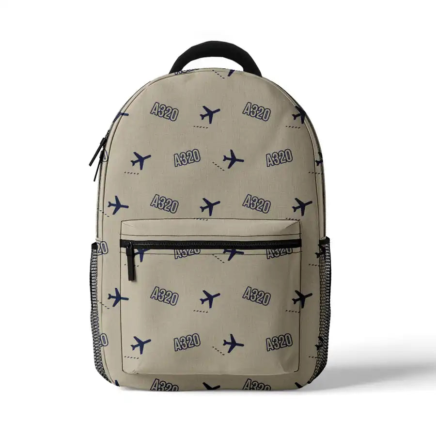 Airbus A320 - 3D Backpack - 3D Pattern - Beige