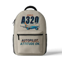 Thumbnail for Airbus A320 - 3D Backpack - Cartoon - Beige