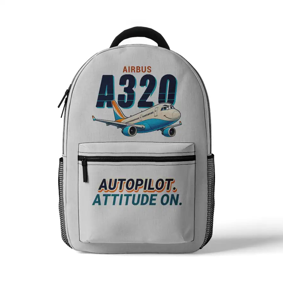 Airbus A320 - 3D Backpack - Cartoon - White