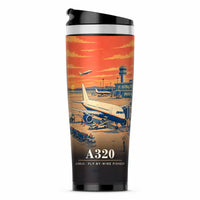 Thumbnail for Airbus A320 - 3D - Stainless Steel (No Holder) - Full Print