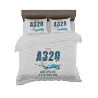 Thumbnail for Airbus A320 - Cartoon - Bedding Set - Light Gray