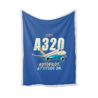 Thumbnail for Airbus A320 - Cartoon - Blanket - Blue