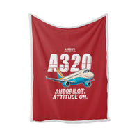 Thumbnail for Airbus A320 - Cartoon - Blanket - Red
