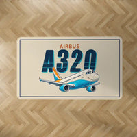 Thumbnail for Airbus A320 - Cartoon - Rectangle Carpet - Beige