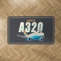Thumbnail for Airbus A320 - Cartoon - Rectangle Carpet - Dark Gray