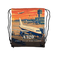 Thumbnail for Airbus A320 - Drawstring Bag - 3D Scene