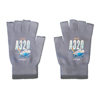 Thumbnail for Airbus A320 - Gloves - Cut - Cartoon + Name - Gray