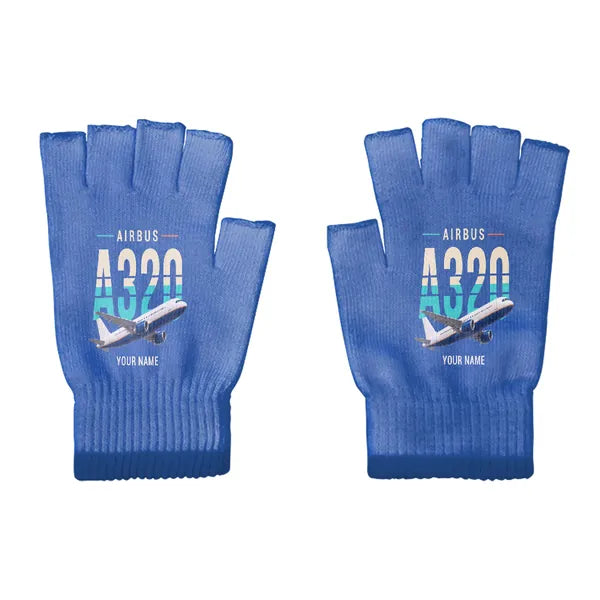 Airbus A320 - Gloves - Cut - Original + Name - Blue