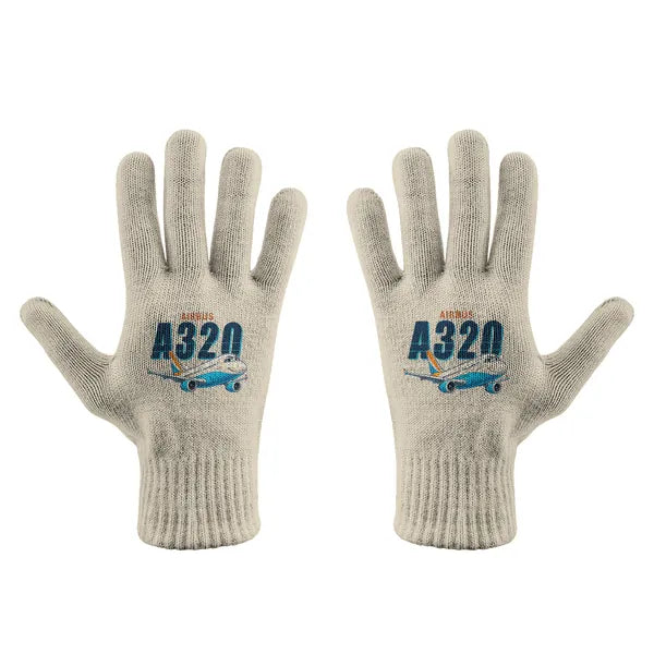 Airbus A320 - Gloves - Full - Cartoon - Beige