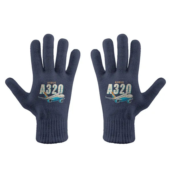 Airbus A320 - Gloves - Full - Cartoon - Navy Blue