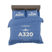 Thumbnail for Airbus A320 - Heritage - Bedding Set - Blue