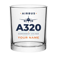 Thumbnail for Airbus A320 - Heritage + Name - Special Whiskey Glass
