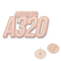 Thumbnail for Airbus A320 - Hollow Pin - Tag - Rose gold