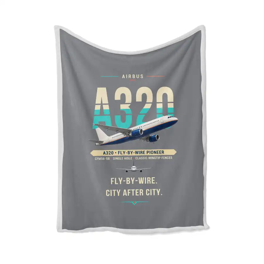 Airbus A320 - Original - Blanket - Gray