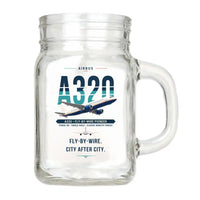Thumbnail for Airbus A320 - Original - Cocktail Glass (Mason Jar)