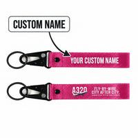 Thumbnail for Airbus A320 Hawk-Shaped Key Chains - Pink - Original - Personalized
