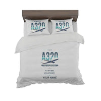 Thumbnail for Airbus A320 - Original + Name - Bedding Set - Light Gray