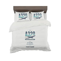 Thumbnail for Airbus A320 - Original + Name - Bedding Set - White