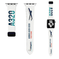 Thumbnail for Airbus A320 Apple Watch Bands - White (Magnetic Band) - Original + Name
