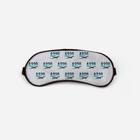 Thumbnail for Airbus A320 - Original Pattern - Sleep Mask - Light Gray