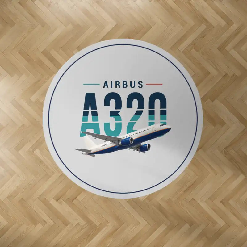 Airbus A320 - Original - Round Carpet - Light Gray
