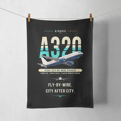 Airbus A320 - Original - Towel - Black