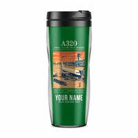 Thumbnail for Airbus A320 - Poster + Name - Plastic (No Holder) - Green