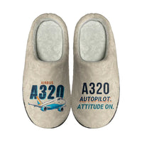 Thumbnail for Airbus A320 - Slippers - Cotton - Cartoon - Beige