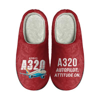 Thumbnail for Airbus A320 - Slippers - Cotton - Cartoon - Red