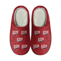 Thumbnail for Airbus A320 - Slippers - Cotton - Original Pattern - Red