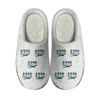 Thumbnail for Airbus A320 - Slippers - Cotton - Original Pattern - White