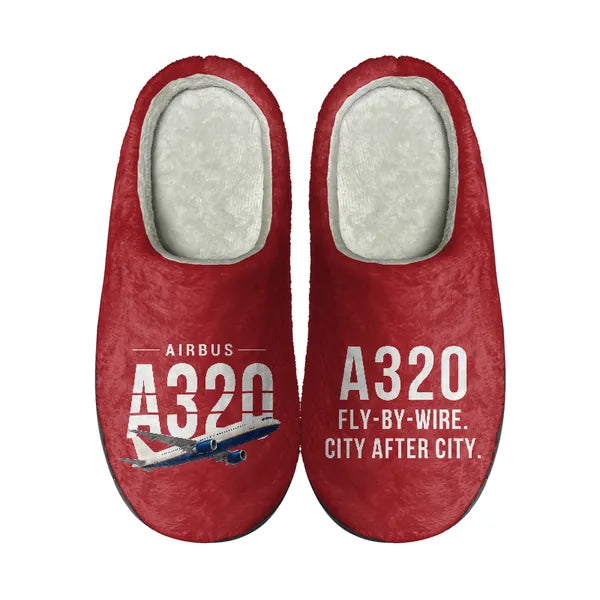Airbus A320 - Slippers - Cotton - Original - Red