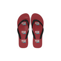 Thumbnail for Airbus A320 - Slippers - Flip Flops - Cartoon Pattern - Red