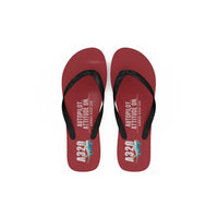 Thumbnail for Airbus A320 - Slippers - Flip Flops - Cartoon - Red