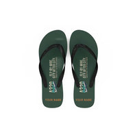 Thumbnail for Airbus A320 - Slippers - Flip Flops - Original + Name - Dark Green