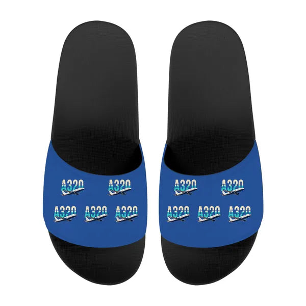 Airbus A320 - Slippers - Sport - Original Pattern - Blue