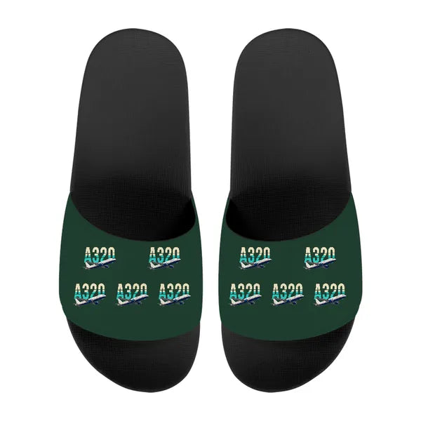 Airbus A320 - Slippers - Sport - Original Pattern - Dark Green