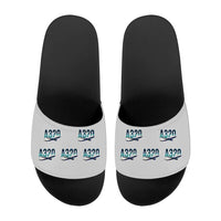 Thumbnail for Airbus A320 - Slippers - Sport - Original Pattern - Light Gray