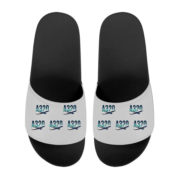 Airbus A320 - Slippers - Sport - Original Pattern - Light Gray